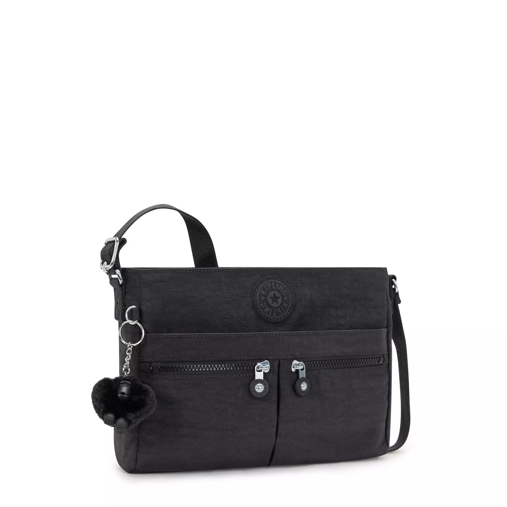Kipling Cross-Body Bag Black Noir Kipling New Angie Crossbody Bag - Black Noir