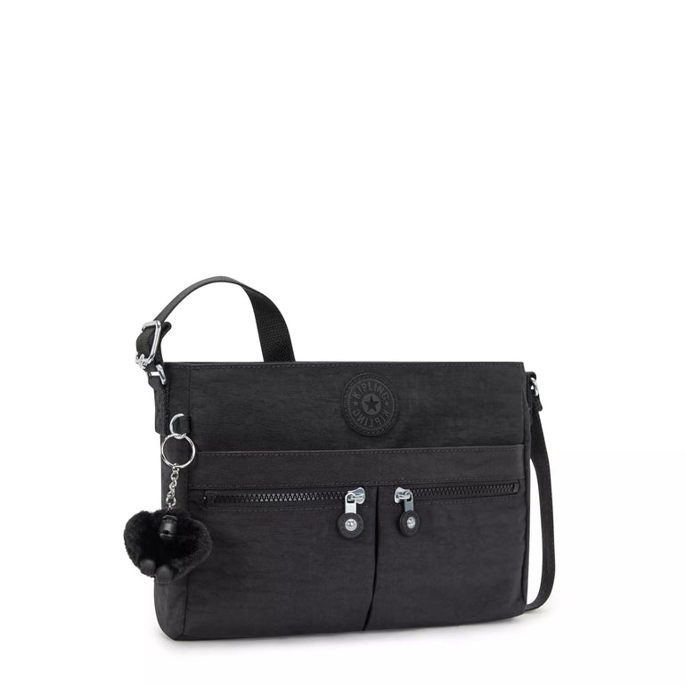 Kipling Cross-Body Bag Black Noir Kipling New Angie Crossbody Bag - Black Noir