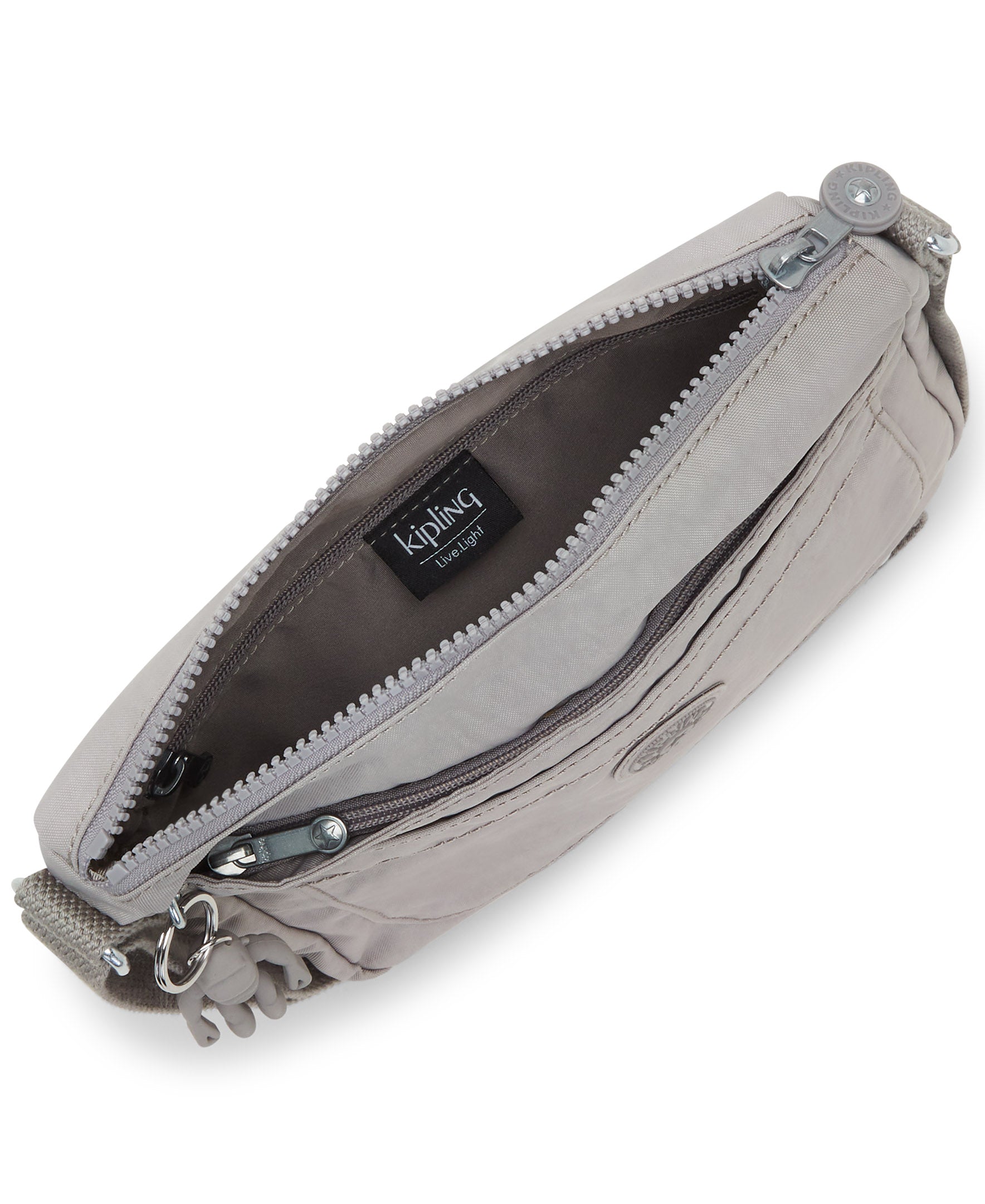 Kipling Cross-Body Bag Grey Gris Kipling Sebastian Crossbody Bag - Grey Gris