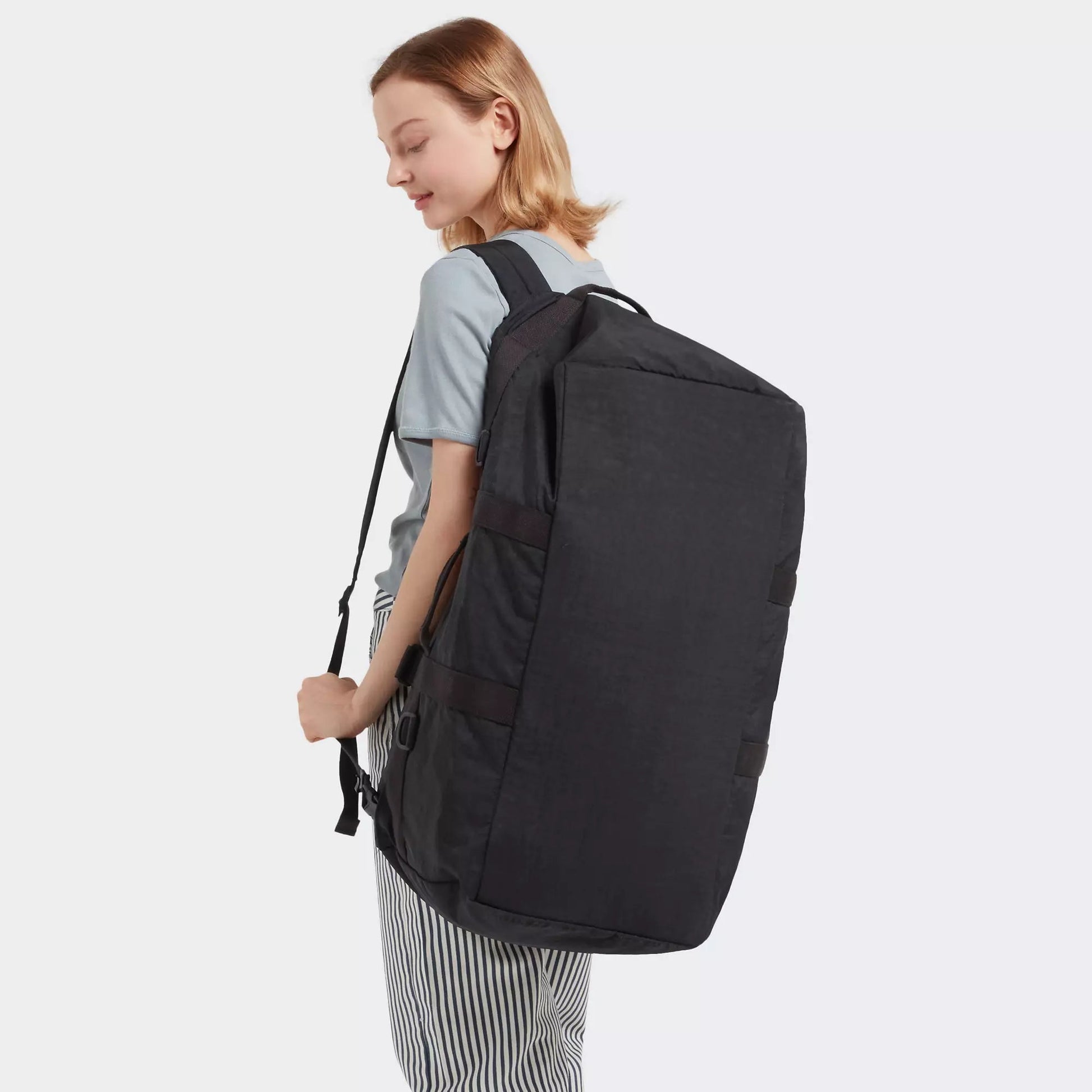 Kipling Duffles Black Noir Kipling Jonis Medium Laptop Duffle Backpack - Black Noir
