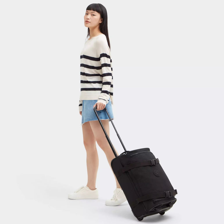 Kipling Luggage Black Noir Kipling Aviana Small Rolling Carry-On Luggage - Black Noir