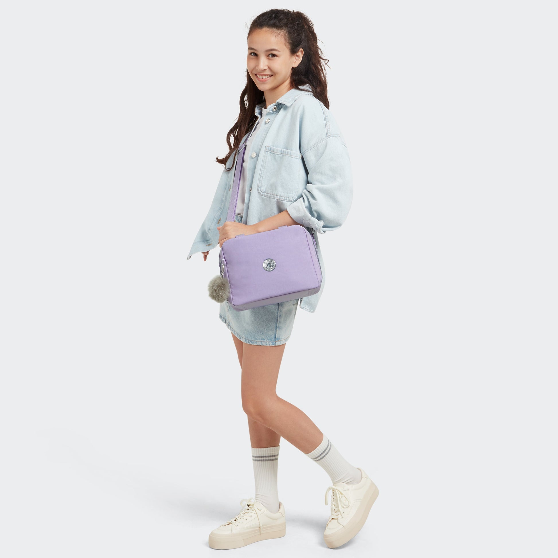 Kipling Lunch Bag Bridal Lavender Kipling Miyo Lunch Bag - Bridal Lavender