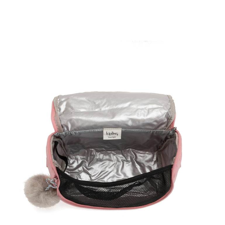 Kipling Lunch Bag Bridal Rose Kipling New Kichirou Lunch Bag - Bridal Rose