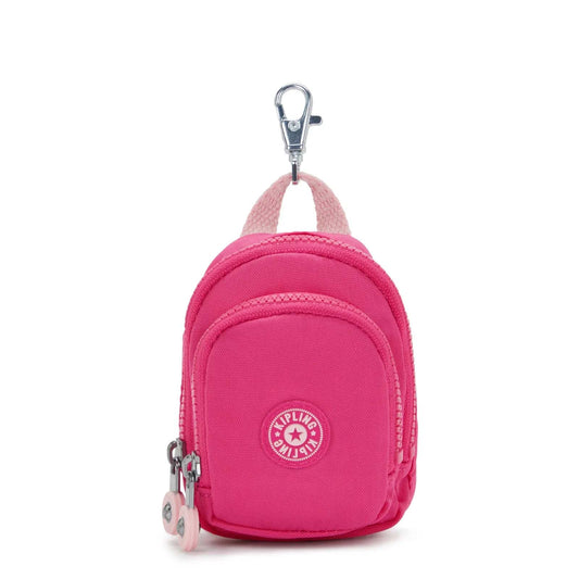 Kipling Travel Accessories Intense Rose Kipling Mini Seoul Key Charm - Intense Rose