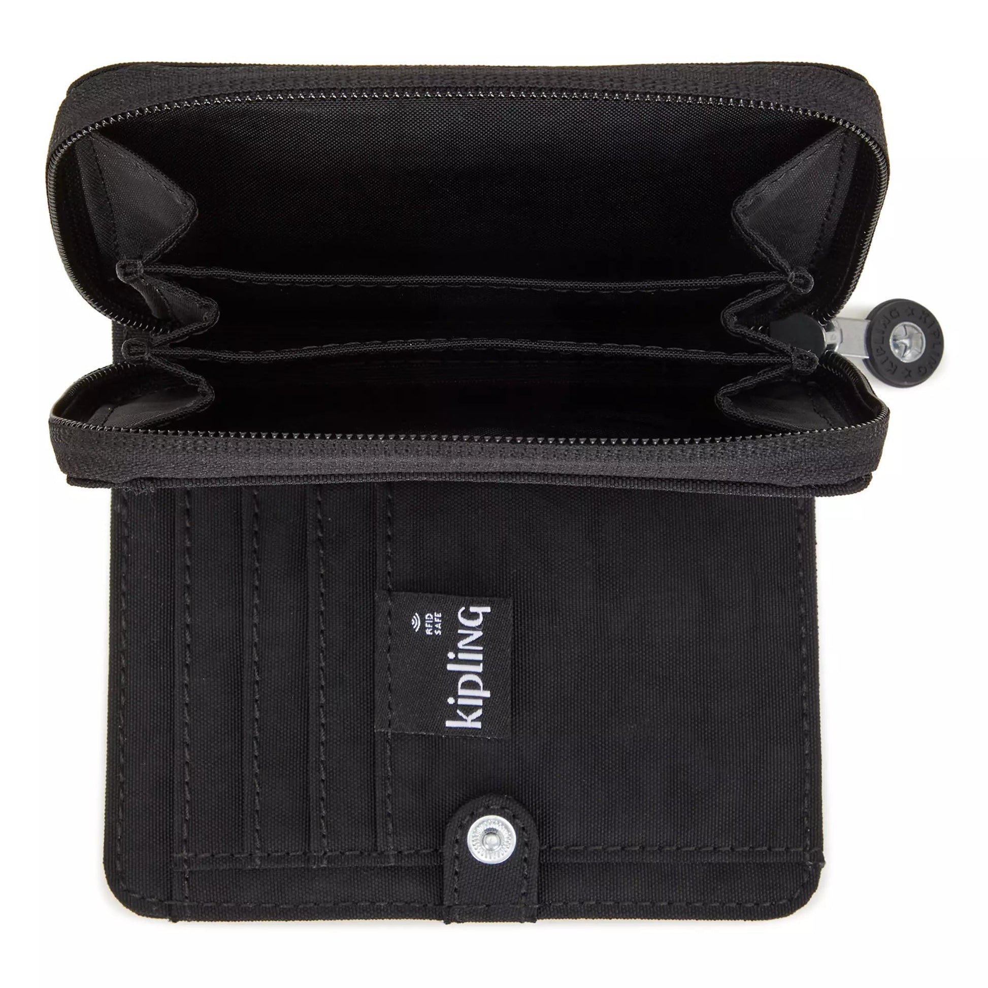 Kipling Wallets Black Noir Kipling Money Love Small Wallet - Black Noir