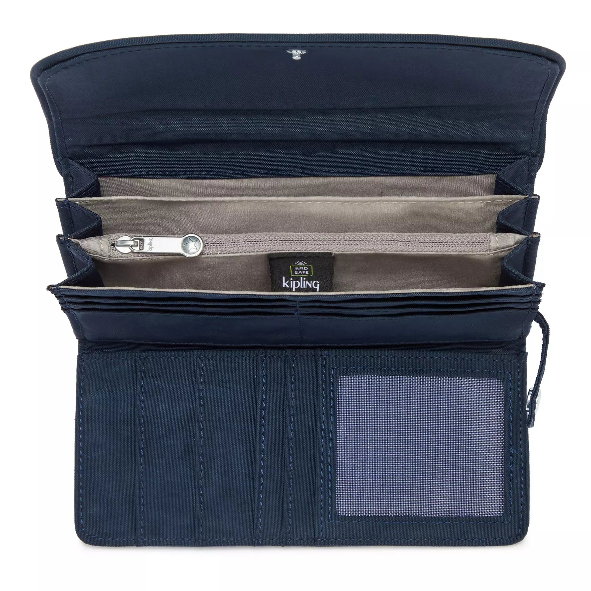Kipling Wallets Blue Bleu 2 Kipling Money Land Snap Wallet - Blue Bleu 2