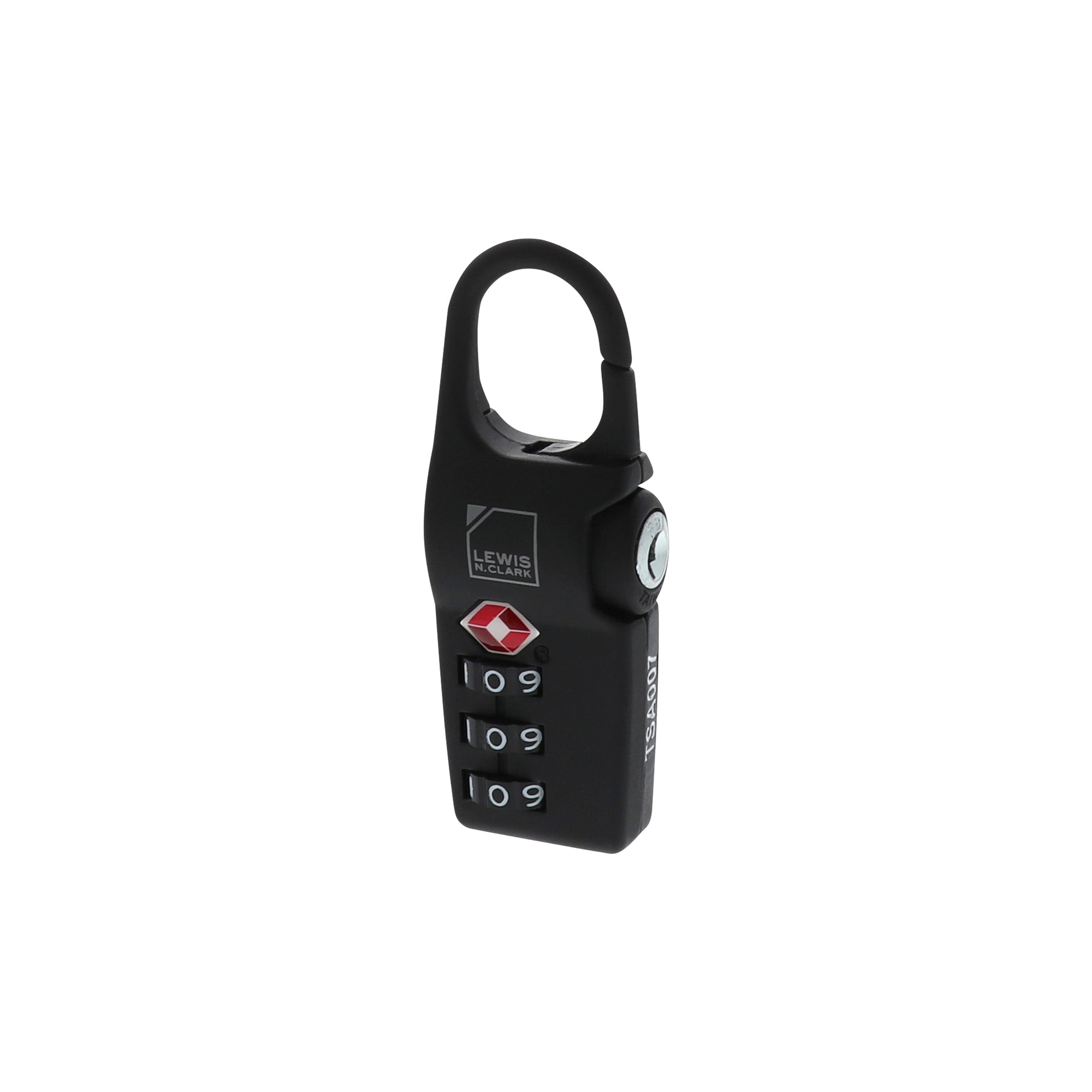 Lewis N. Clark Locks Black Lewis N. Clark 3-Dial Combination Clip Lock