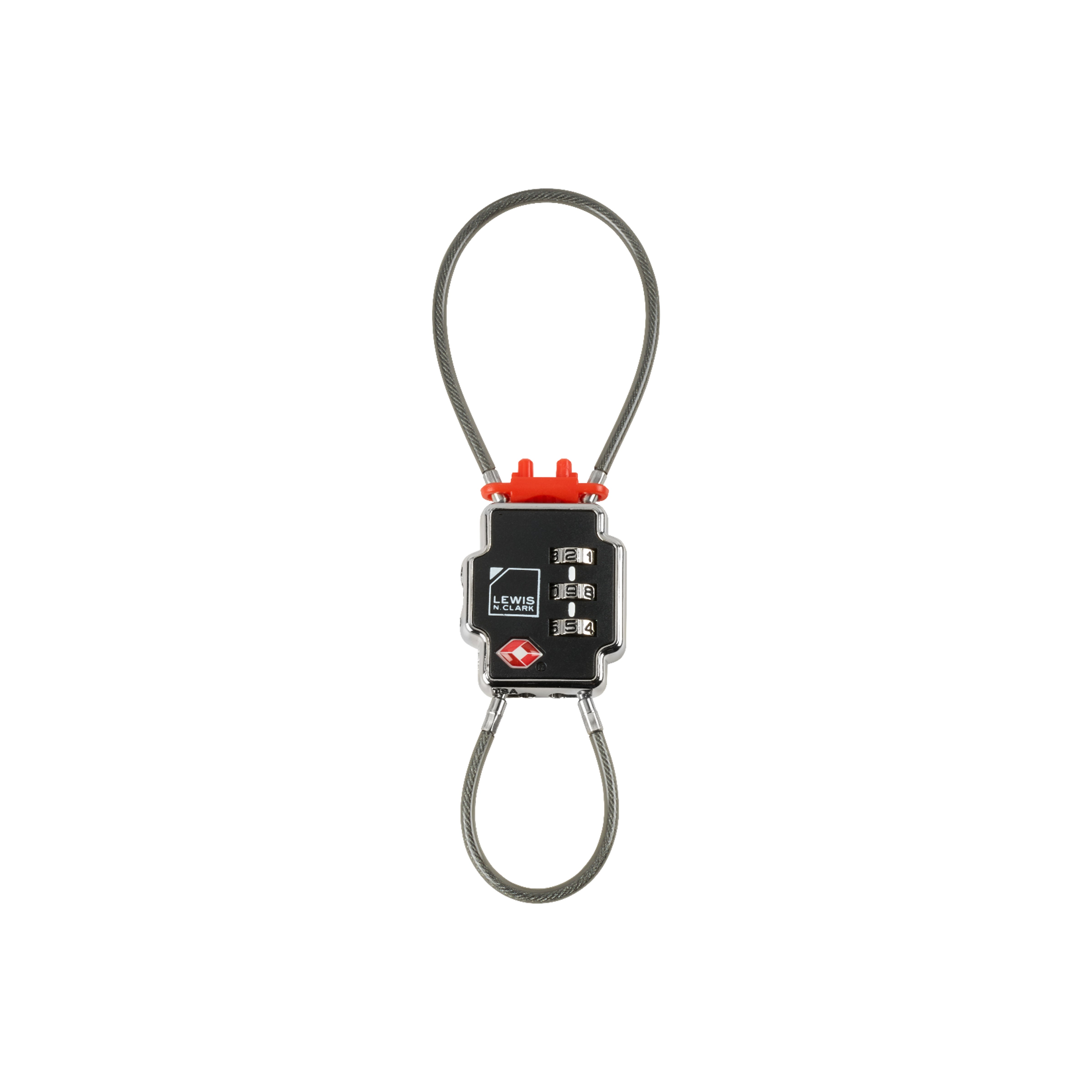 Lewis N. Clark Locks Black Lewis N. Clark Lockdown Triple Security Lock