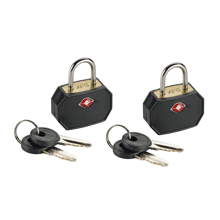 Lewis N. Clark Locks Black Lewis N. Clark Mini Padlocks Set, 2-Pack