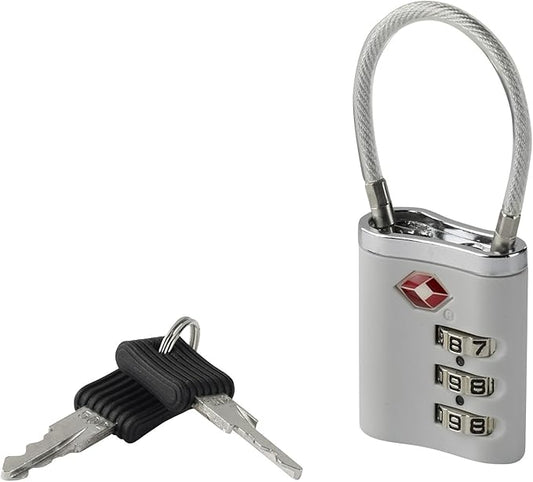 Lewis N. Clark Locks Soft White Lewis N. Clark Combination Lock With Keys