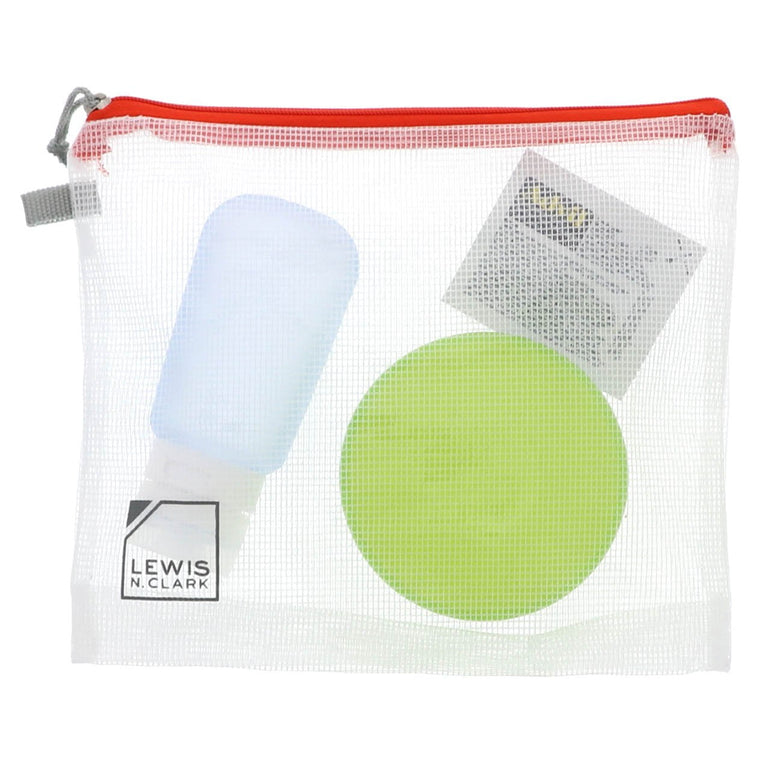 Lewis N. Clark Travel Accessories Transparent Lewis N. Clark Travel Pouch Set, 3-Pack