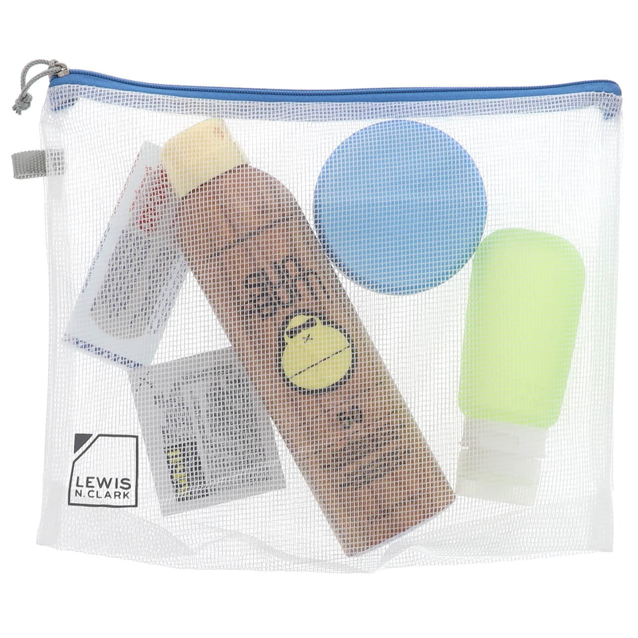 Lewis N. Clark Travel Accessories Transparent Lewis N. Clark Travel Pouch Set, 3-Pack