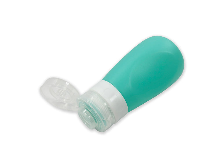 Lewis N. Clark Travel Accessories Turquoise/White Lewis N. Clark Silicone Bottles, 2-Pack - 85ml