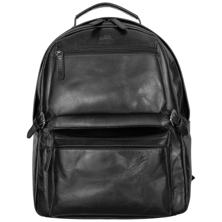 Mancini Backpacks Black Mancini Backpack with RFID Secure Pocket for 15.6” Laptop