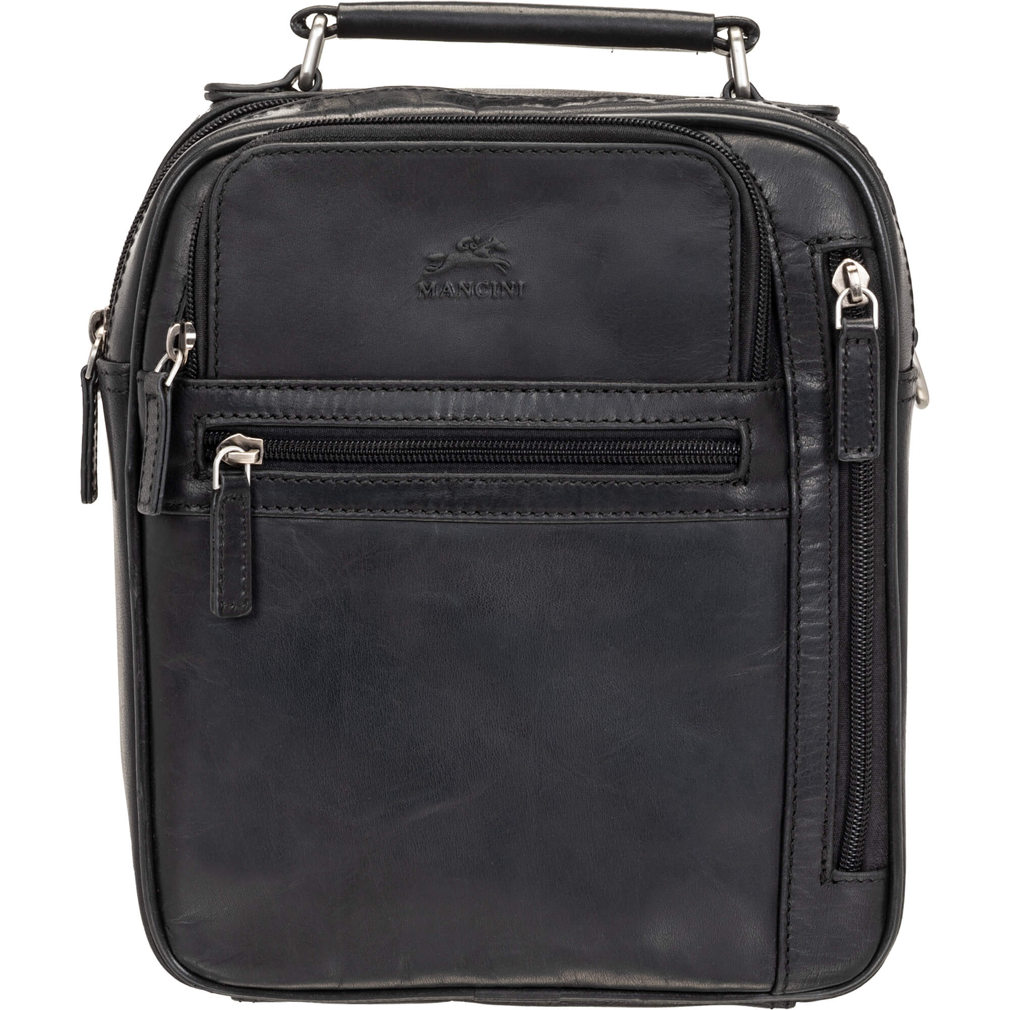 Mancini Bags Black Mancini Buffalo Large Unisex Bag