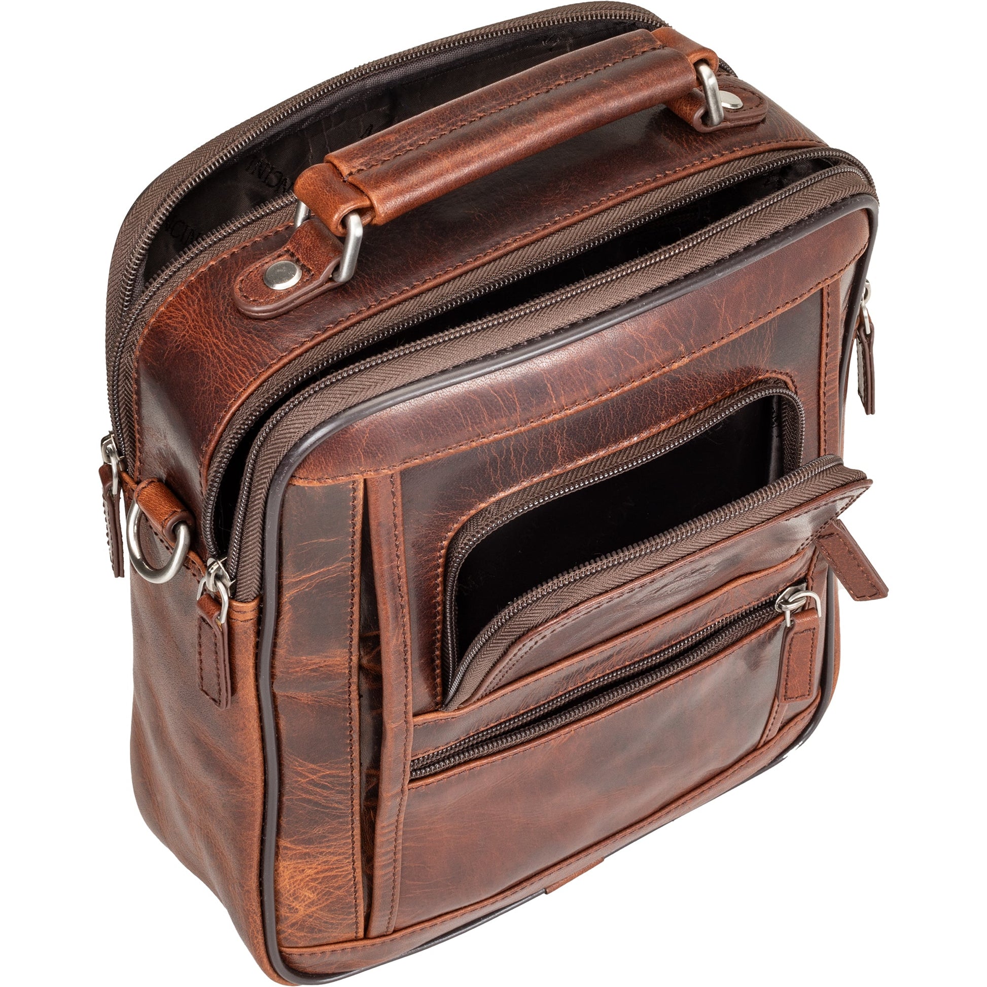 Mancini Bags Mancini Buffalo Double Compartment Unisex Bag