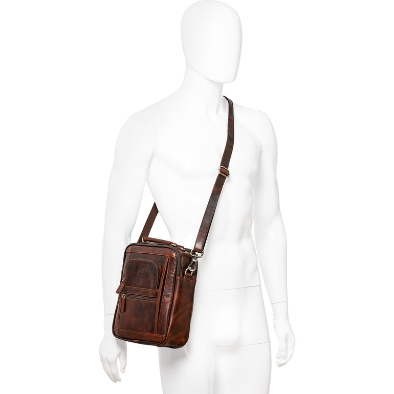 Mancini Bags Mancini Buffalo Double Compartment Unisex Bag