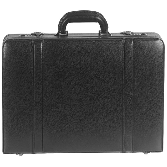 Mancini Briefcases Black Mancini BUSINESS Collection Expandable Attaché Case