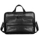 Mancini Briefcases Black Mancini Pelle D’oro Triple Compartment 15.6” Laptop / Tablet Briefcase