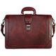Mancini Briefcases Brown Mancini Pelle D’oro Luxurious 17.3” Laptop Litigator Briefcase
