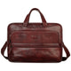 Mancini Briefcases Brown Mancini Pelle D’oro Triple Compartment 15.6” Laptop / Tablet Briefcase