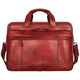 Mancini Briefcases Cognac Mancini Pelle D’oro Double Compartment Top Zipper 15.6” Laptop / Tablet Briefcase