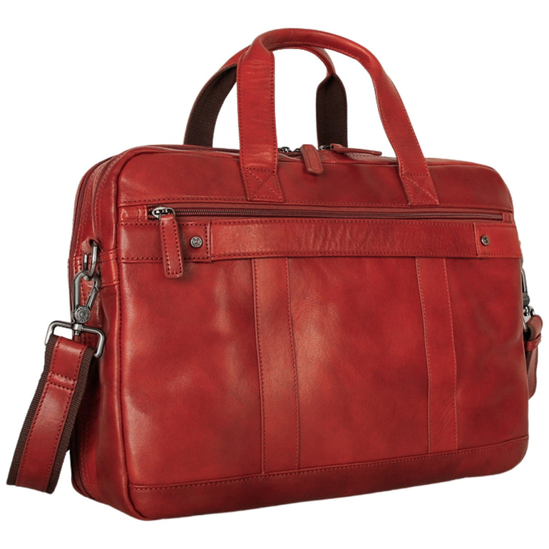 Mancini Briefcases Mancini Pelle D’oro Double Compartment 15.6” Laptop and Tablet Briefcase