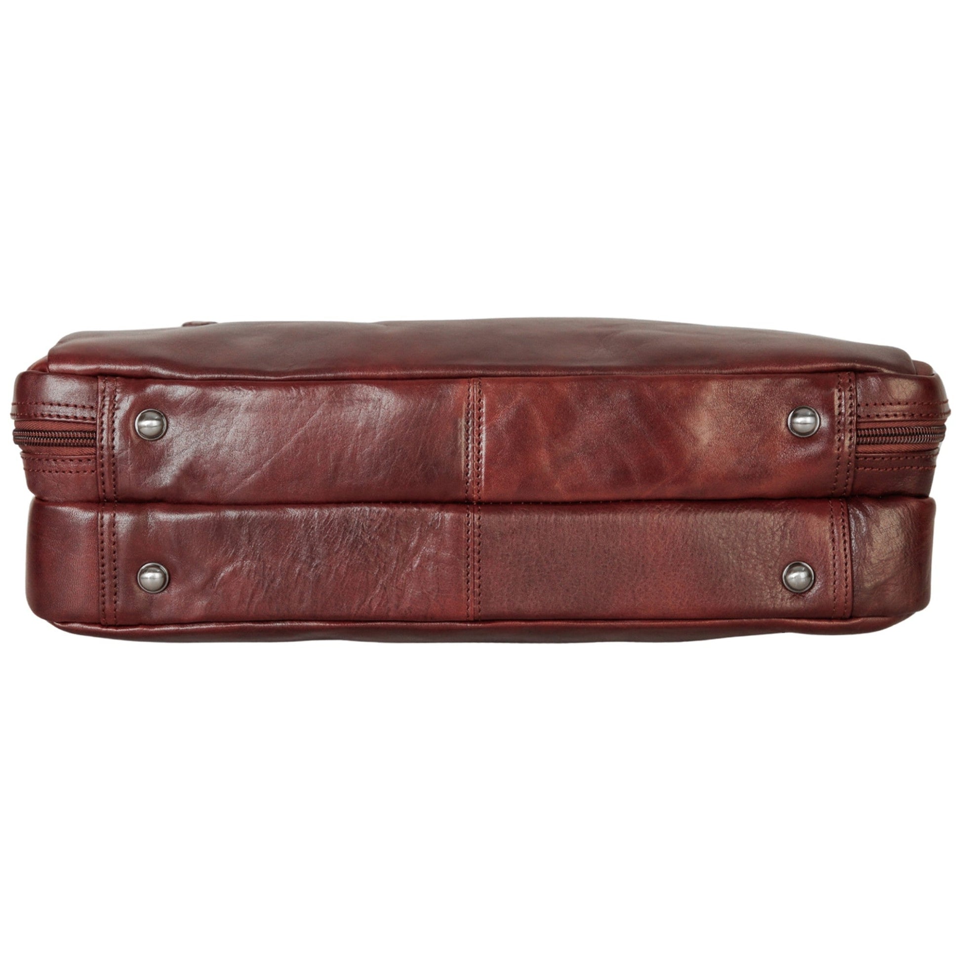 Mancini Briefcases Mancini Pelle D’oro Double Compartment 15.6” Laptop and Tablet Briefcase
