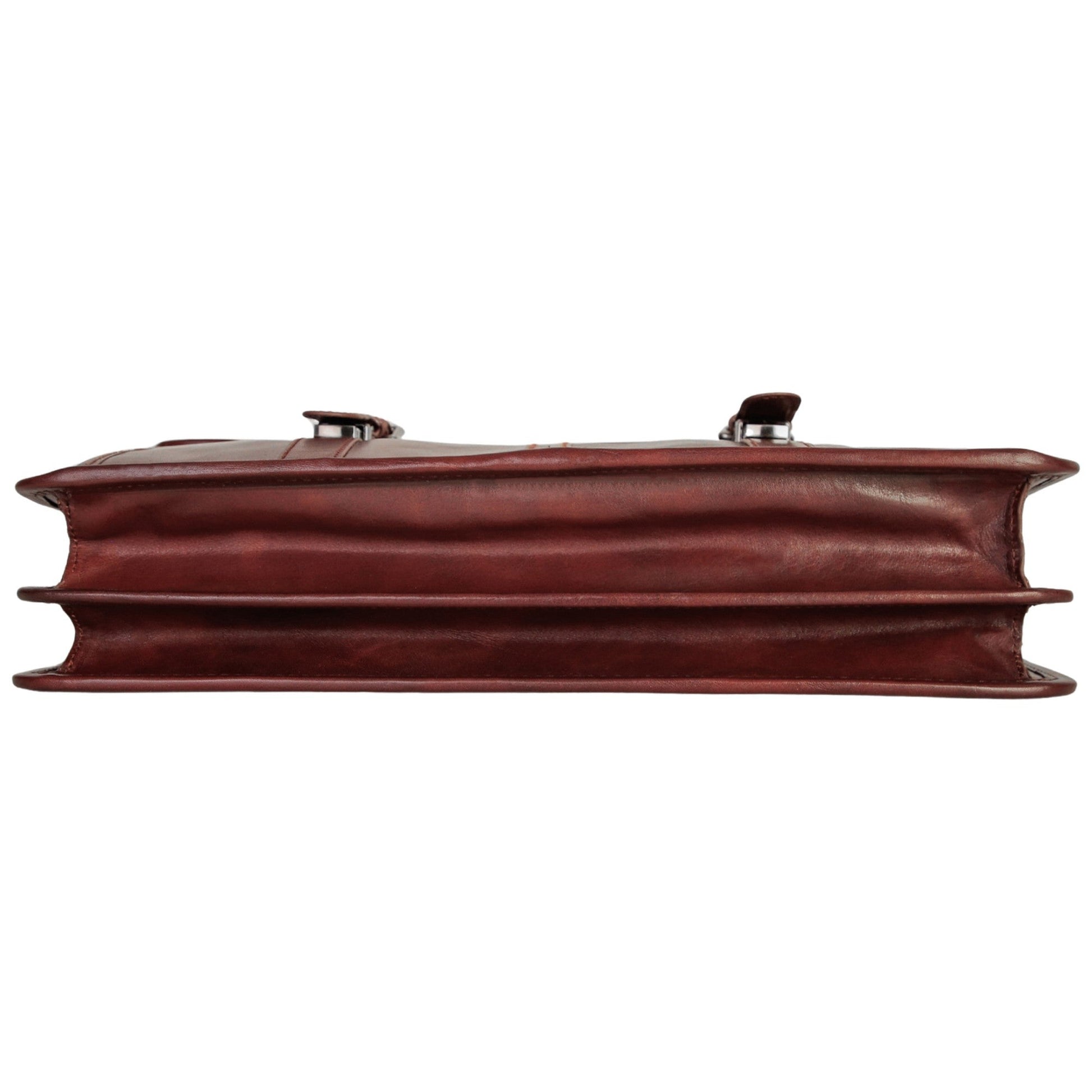 Mancini Briefcases Mancini Pelle D’oro Double Compartment 15.6” Laptop / Tablet Briefcase