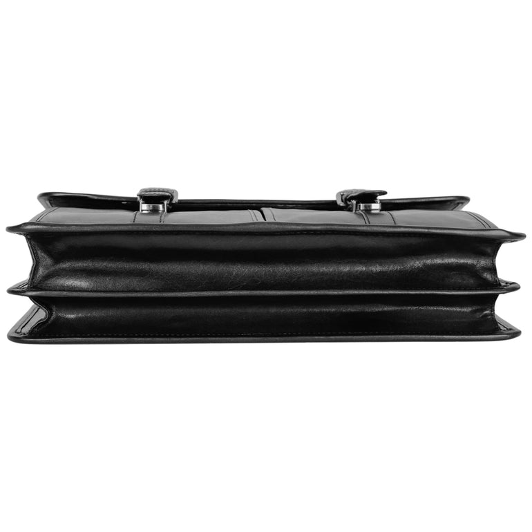 Mancini Briefcases Mancini Pelle D’oro Double Compartment 15.6” Laptop / Tablet Briefcase