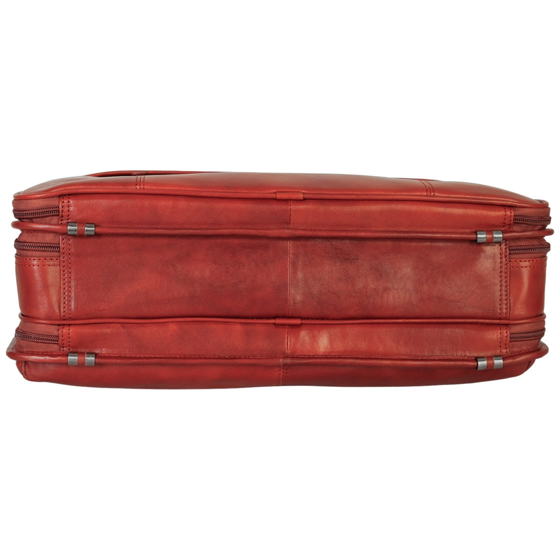 Mancini Briefcases Mancini Pelle D’oro Double Compartment Top Zipper 15.6” Laptop / Tablet Briefcase