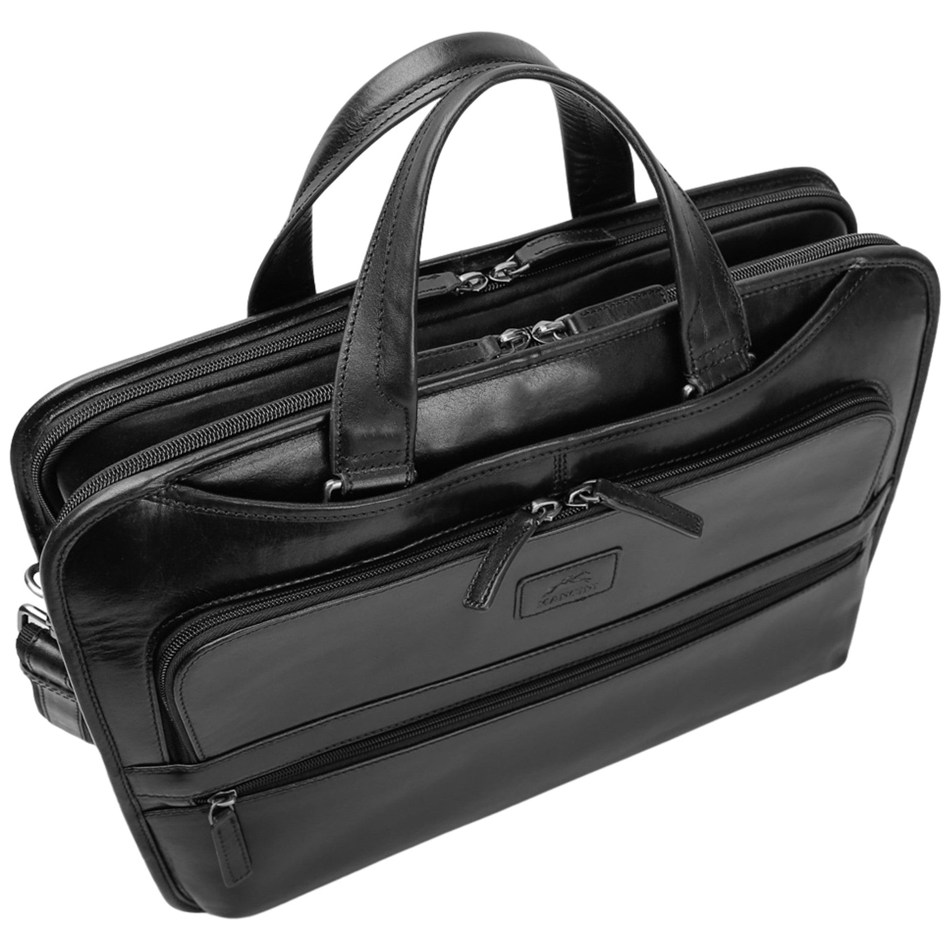 Mancini Briefcases Mancini Pelle D’oro Triple Compartment 15.6” Laptop / Tablet Briefcase