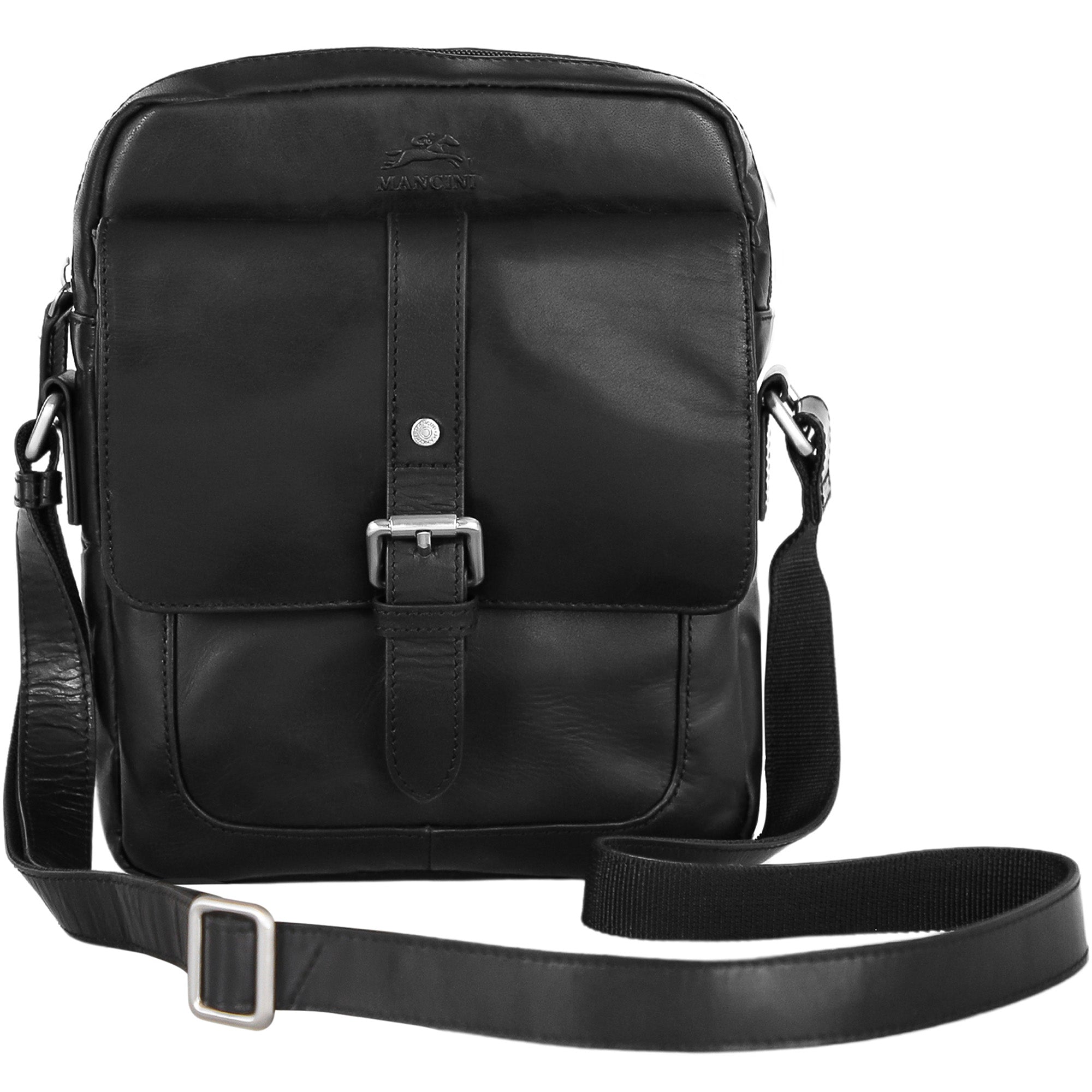 Mancini Cross-Body Bag Black Mancini Buffalo Crossbody Bag