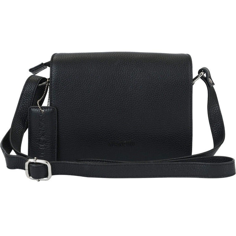 Mancini Cross-Body Bag Black Mancini Pebbled Connie Small Crossbody Handbag