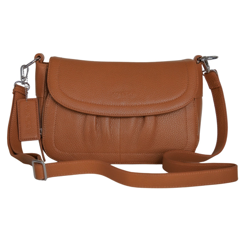 Mancini Cross-Body Bag Camel Mancini Charlotte Crossbody Organizer Handbag