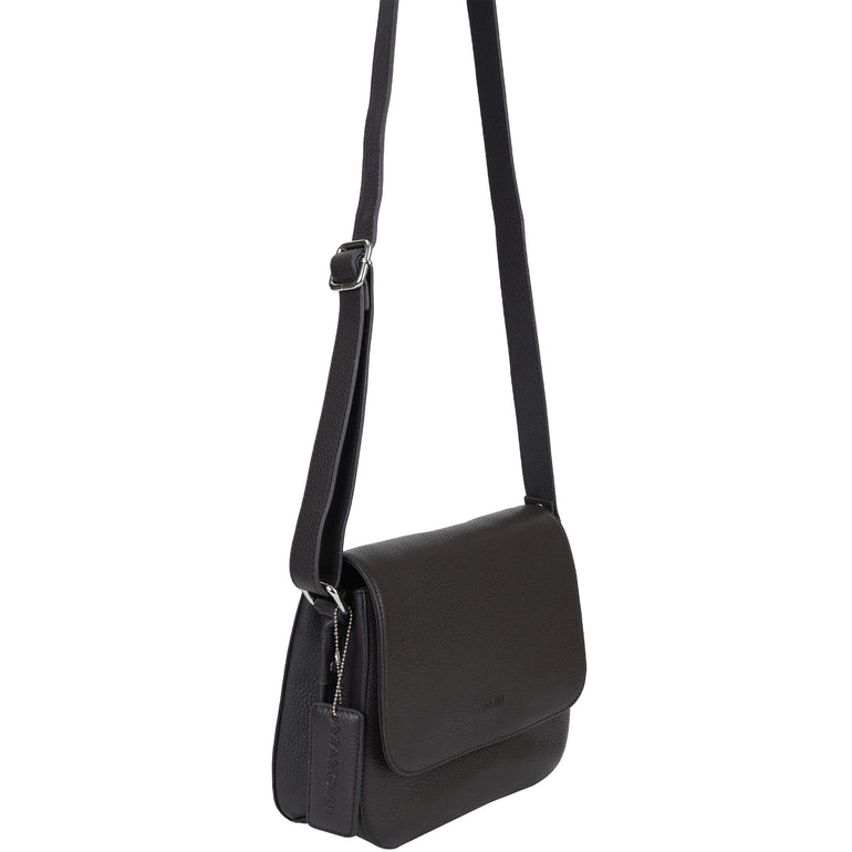 Mancini Cross-Body Bag Mancini Pebbled Alison Crossbody Handbag