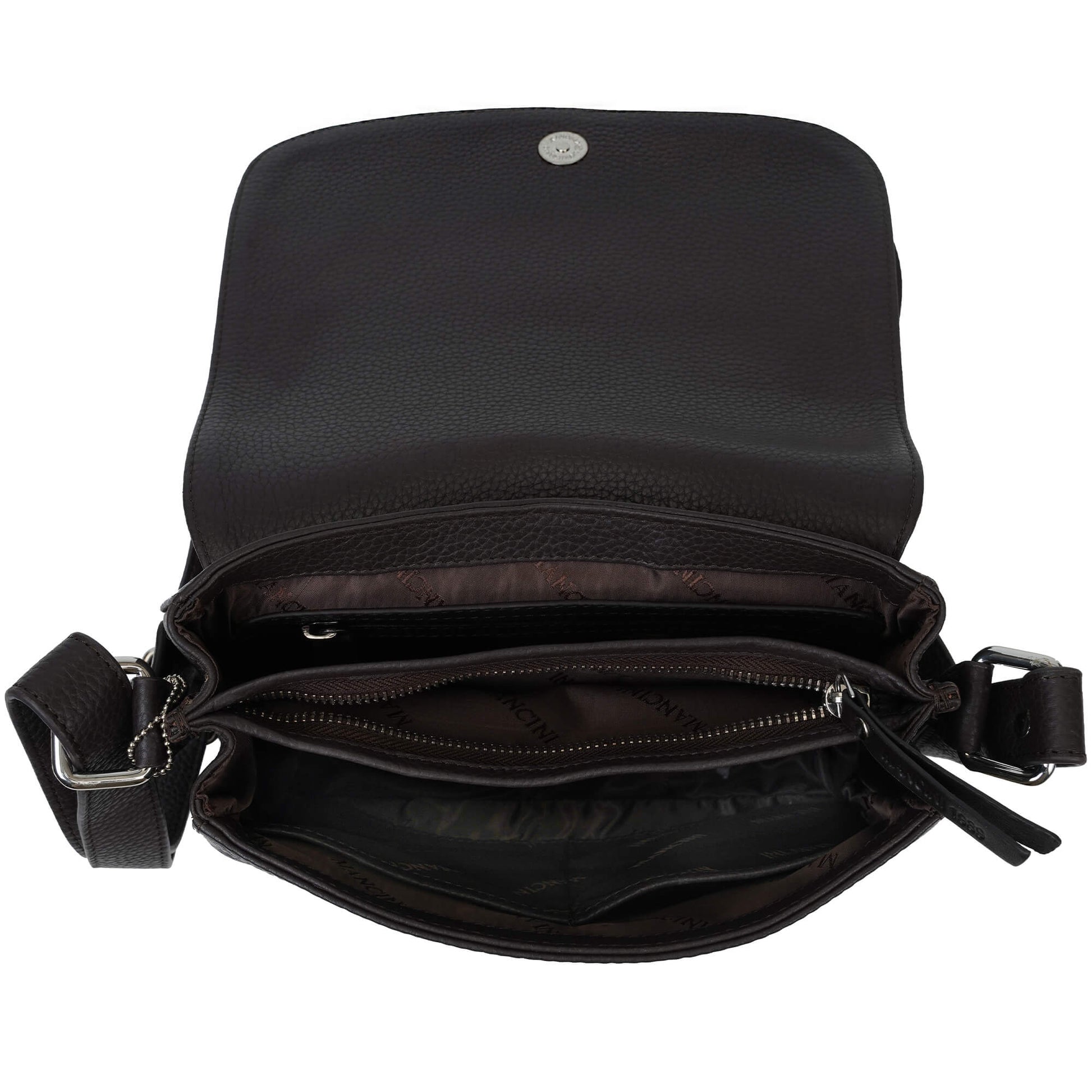 Mancini Cross-Body Bag Mancini Pebbled Alison Crossbody Handbag