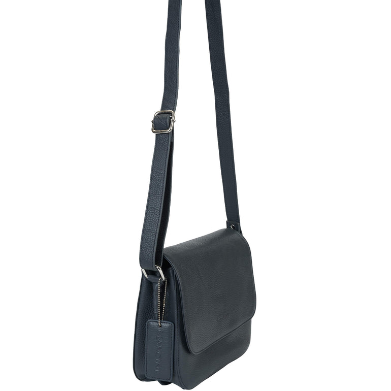 Mancini Cross-Body Bag Mancini Pebbled Alison Crossbody Handbag