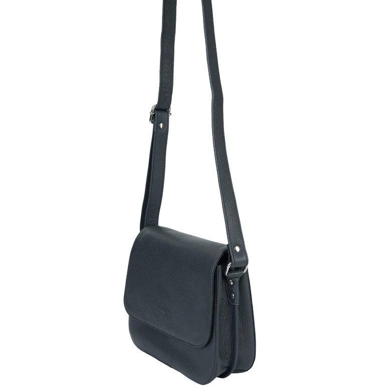 Mancini Cross-Body Bag Mancini Pebbled Alison Crossbody Handbag