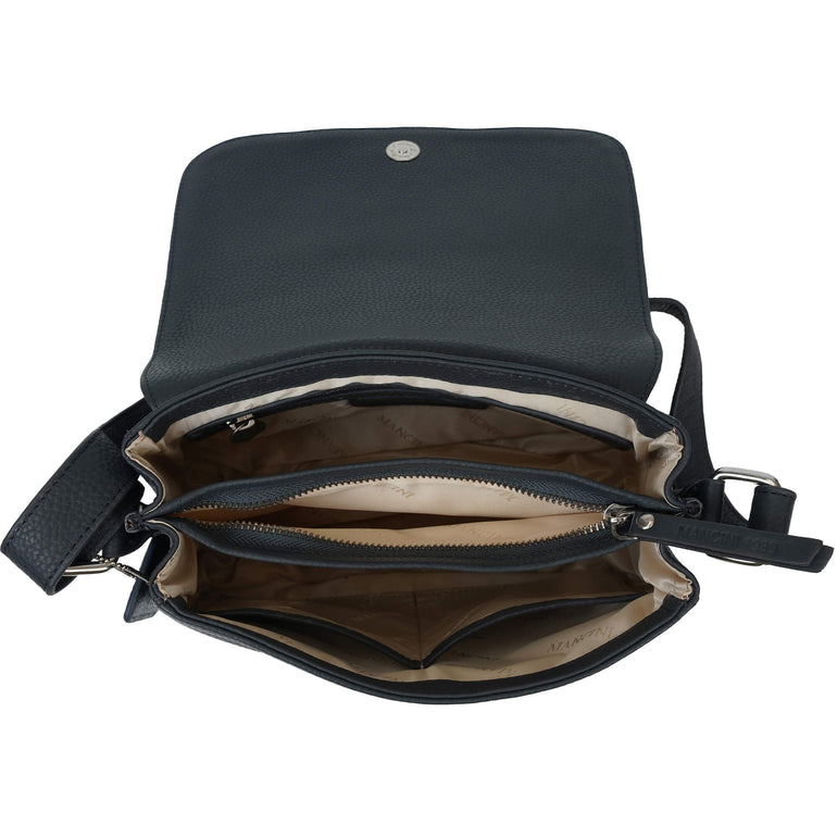 Mancini Cross-Body Bag Mancini Pebbled Alison Crossbody Handbag