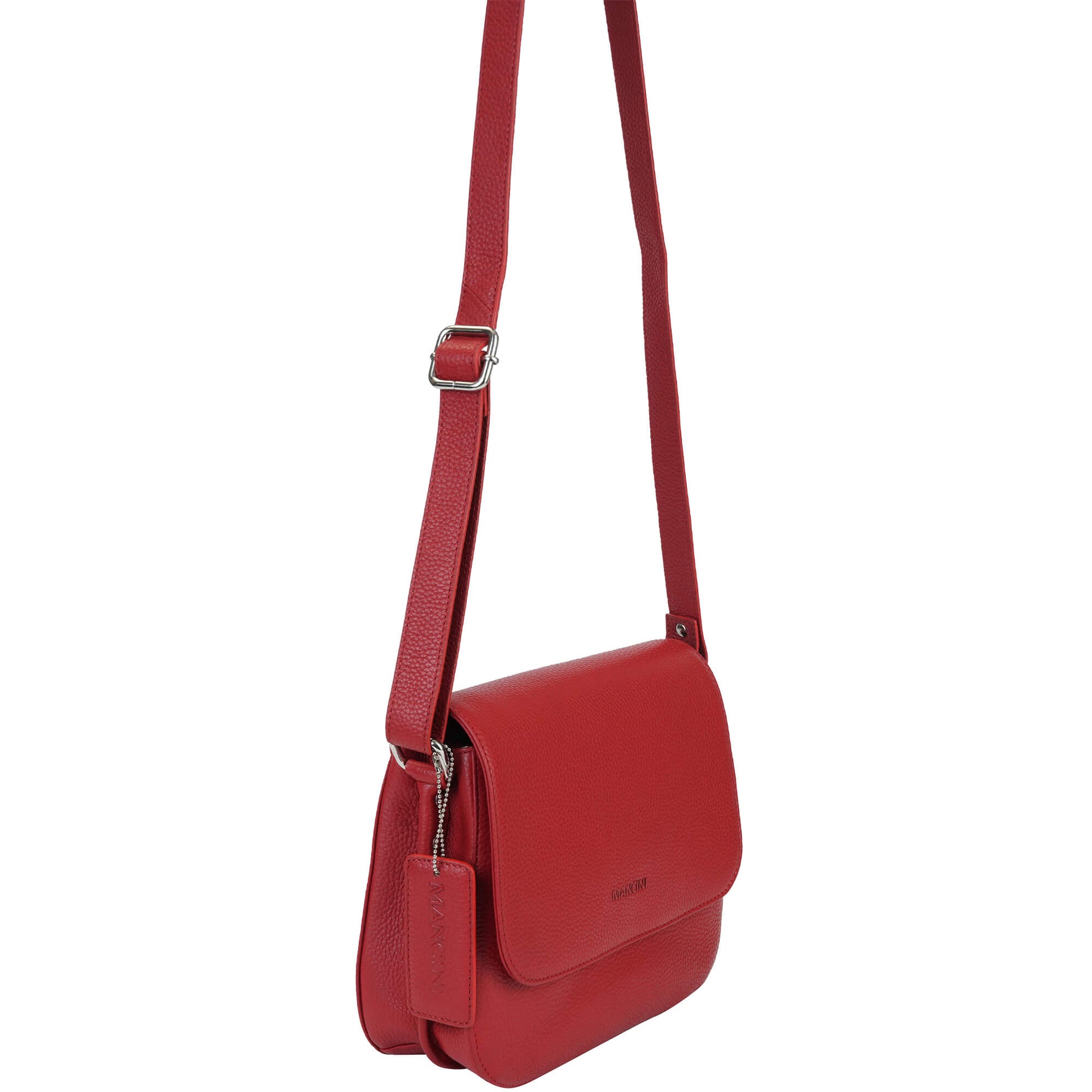 Mancini Cross-Body Bag Mancini Pebbled Alison Crossbody Handbag