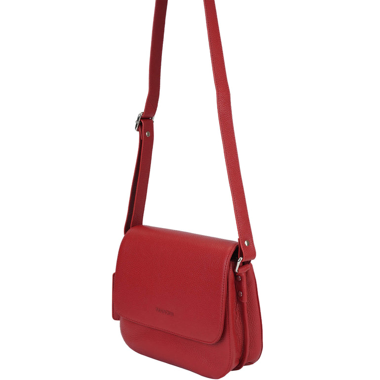 Mancini Cross-Body Bag Mancini Pebbled Alison Crossbody Handbag