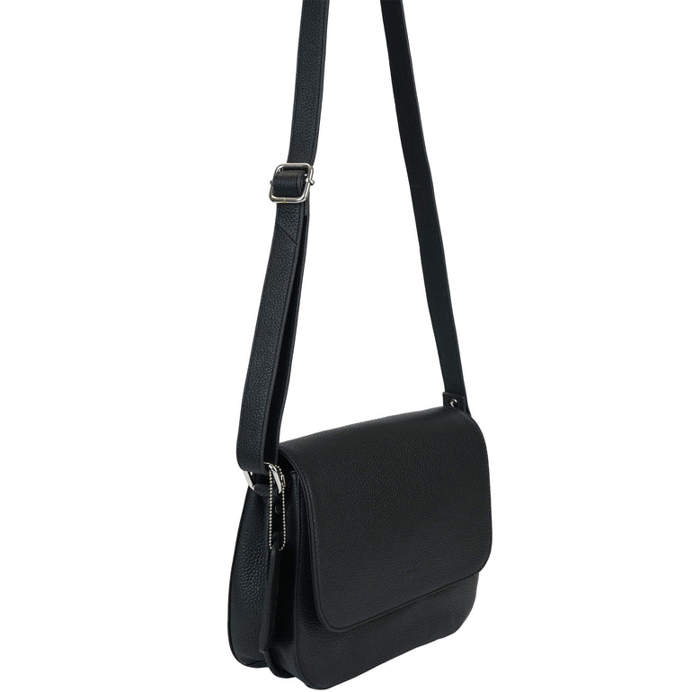 Mancini Cross-Body Bag Mancini Pebbled Alison Crossbody Handbag