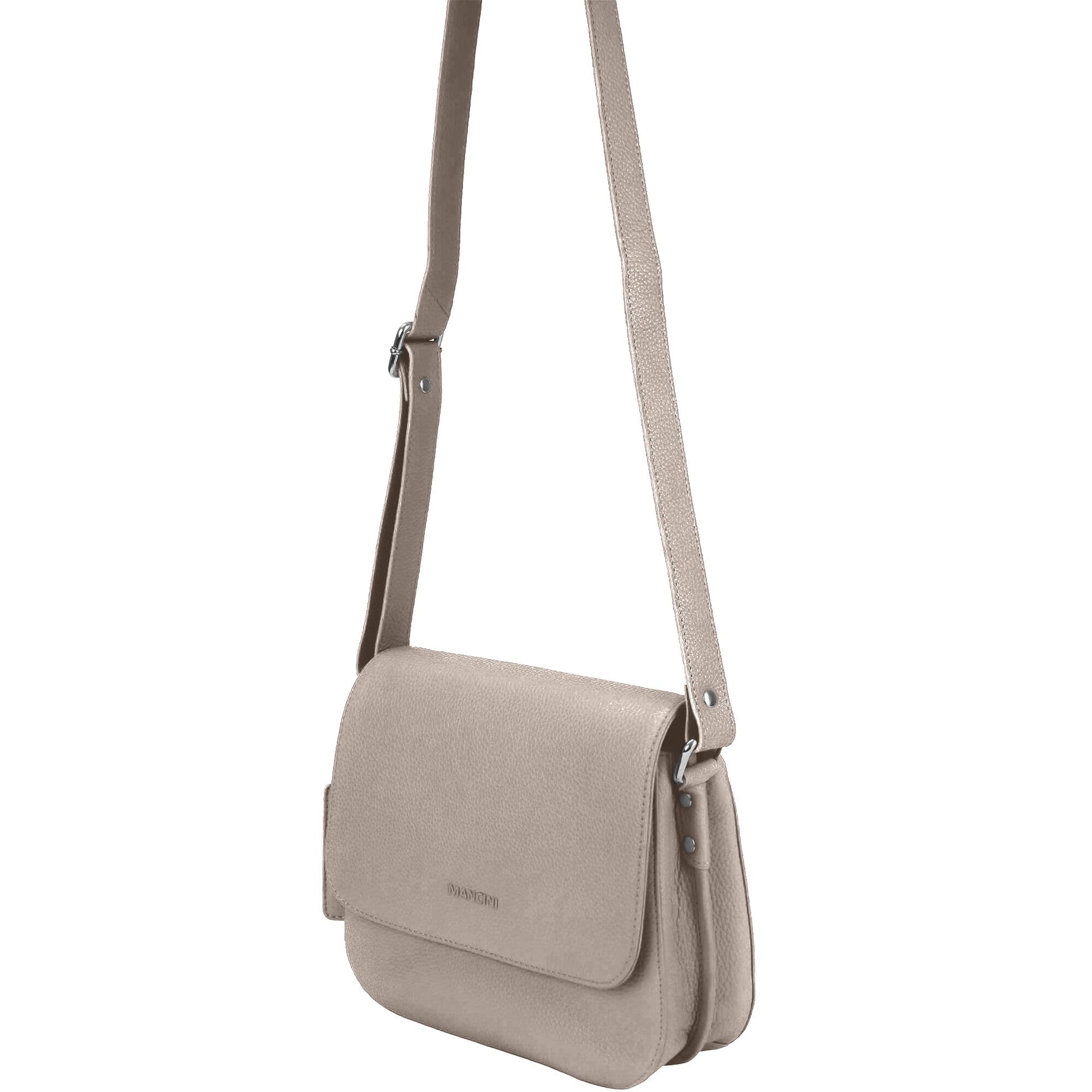Mancini Cross-Body Bag Mancini Pebbled Alison Crossbody Handbag