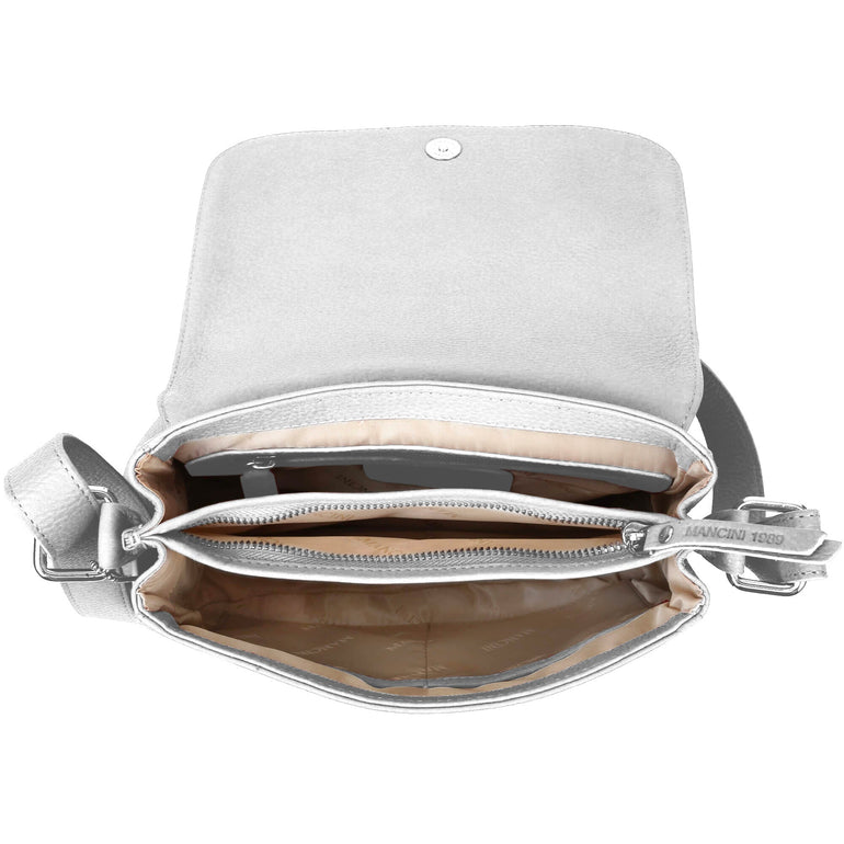Mancini Cross-Body Bag Mancini Pebbled Alison Crossbody Handbag