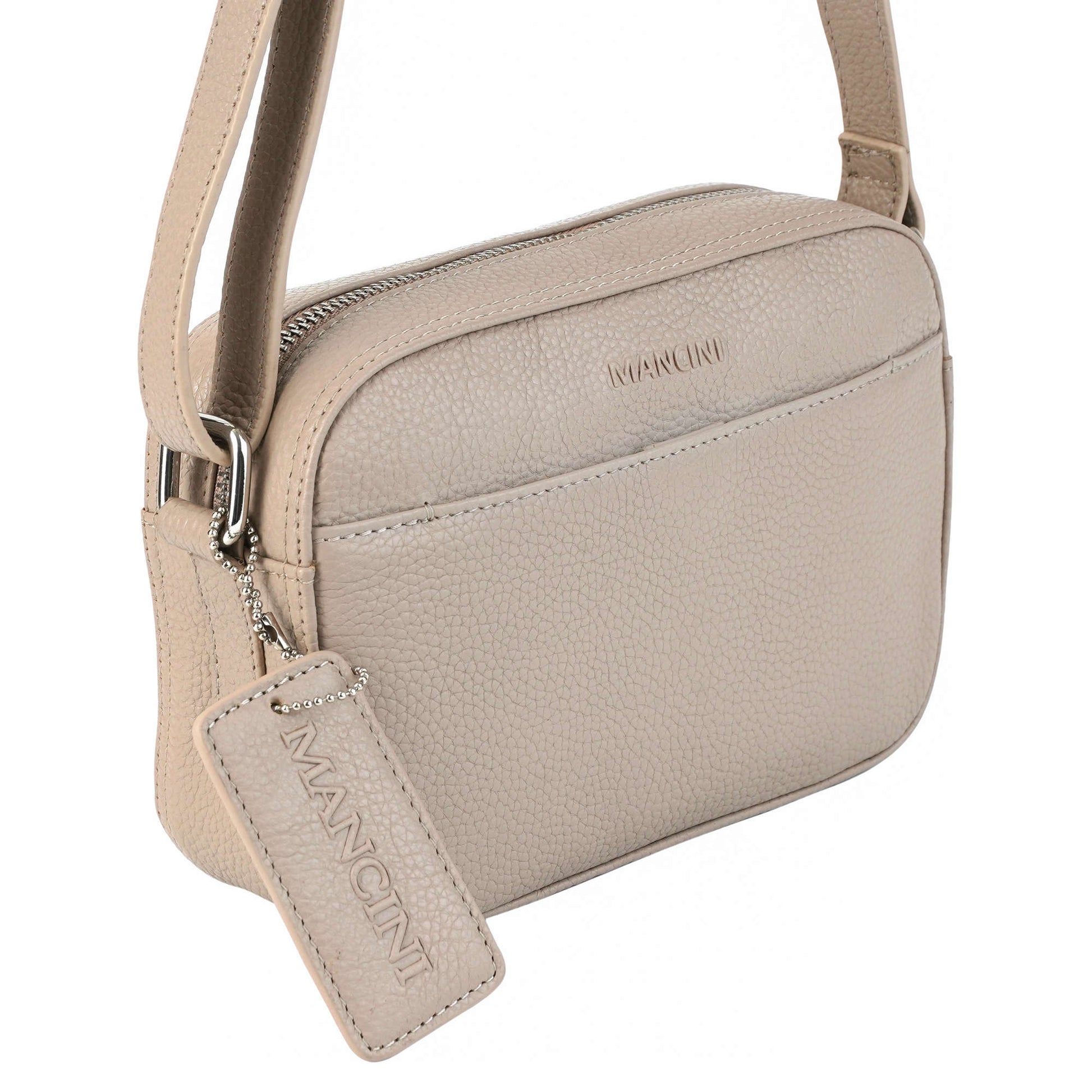 Mancini Cross-Body Bag Mancini Pebbled Clara Small Crossbody Bag