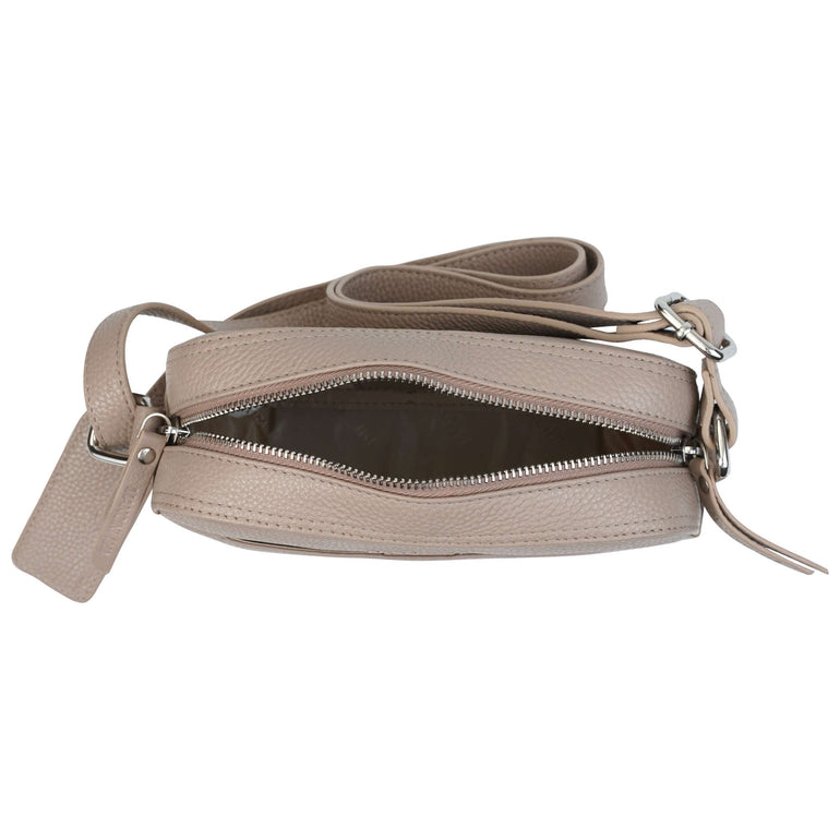 Mancini Cross-Body Bag Mancini Pebbled Clara Small Crossbody Bag