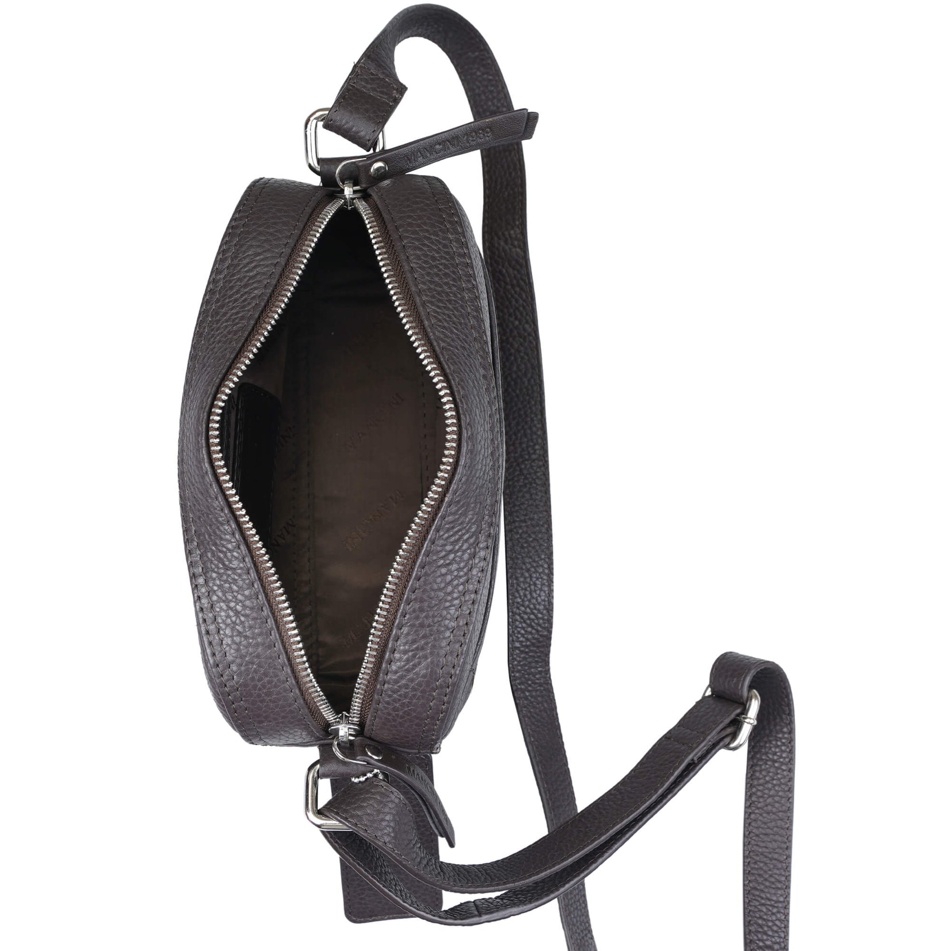 Mancini Cross-Body Bag Mancini Pebbled Clara Small Crossbody Bag