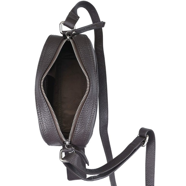 Mancini Cross-Body Bag Mancini Pebbled Clara Small Crossbody Bag