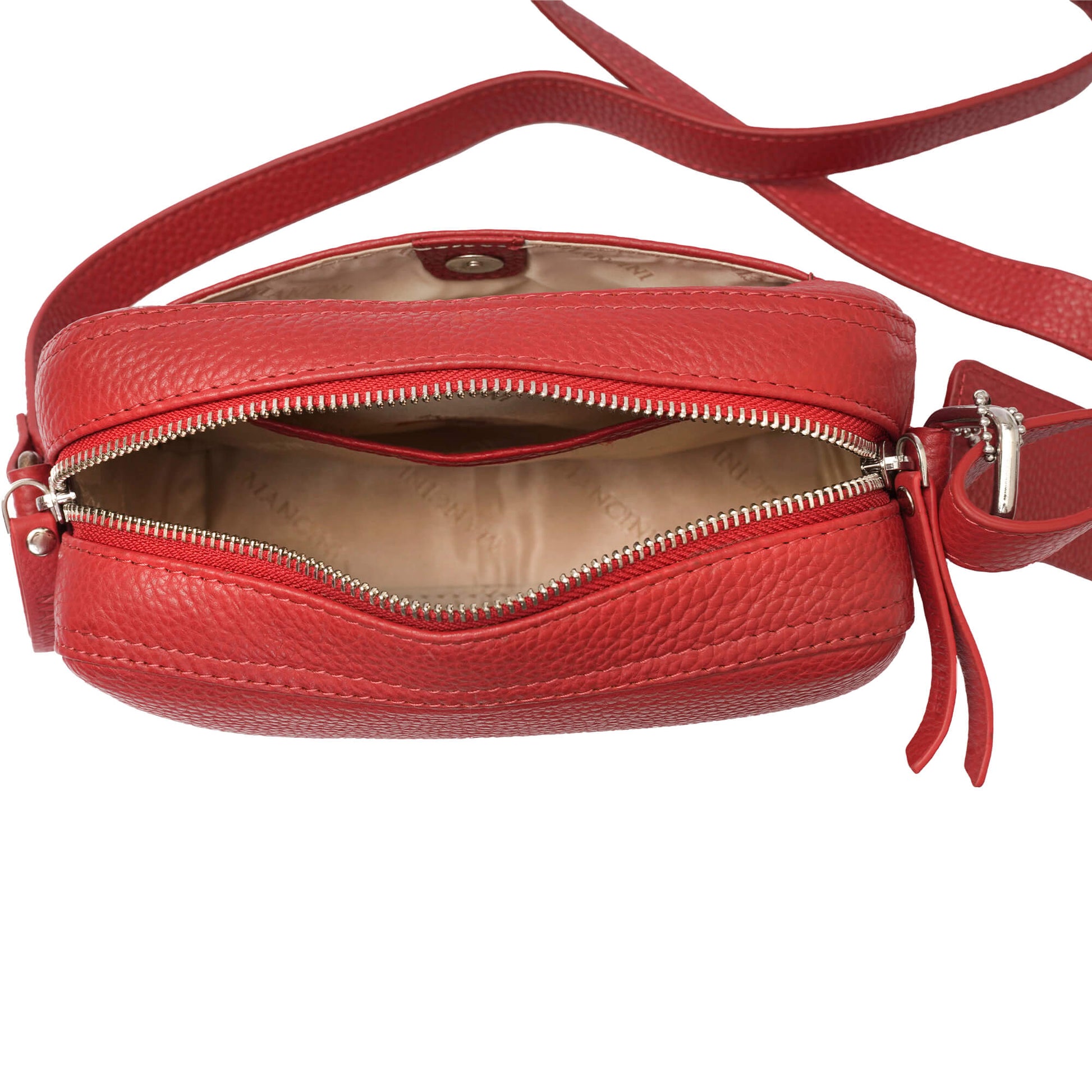 Mancini Cross-Body Bag Mancini Pebbled Clara Small Crossbody Bag